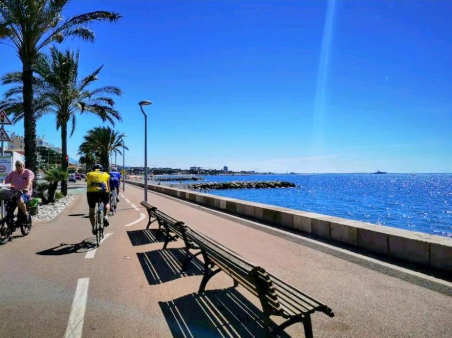 Cocon Marin 4 Studio Proche Mer Parking Wifi Cagnes-sur-Mer Extérieur photo